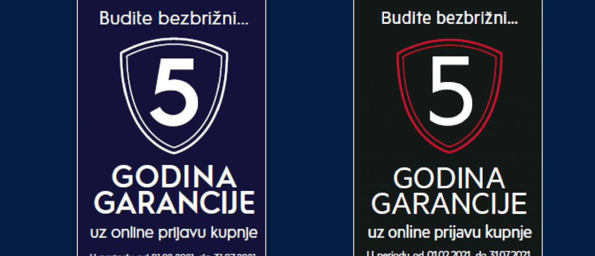 5 godina jamstva electrolux aeg